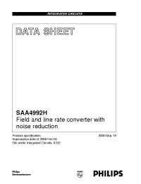 Datasheet SAA4992H/V1 manufacturer Philips