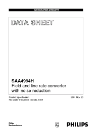 Datasheet SAA4994H manufacturer Philips