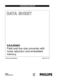 Datasheet SAA4998H manufacturer Philips