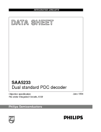 Datasheet SAA5233 manufacturer Philips