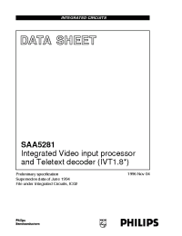 Datasheet SAA5281 manufacturer Philips