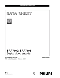 Datasheet SAA7102 manufacturer Philips