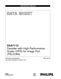 Datasheet SAA7112H/01 manufacturer Philips