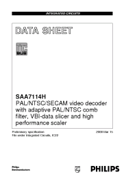 Datasheet SAA7114 manufacturer Philips