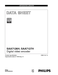 Datasheet SAA7126H/V1 manufacturer Philips