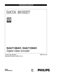 Datasheet SAA7128A manufacturer Philips