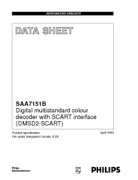 Datasheet SAA7151B manufacturer Philips