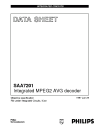 Datasheet SAA7201 manufacturer Philips