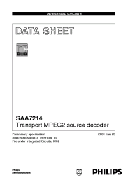 Datasheet SAA7214 manufacturer Philips