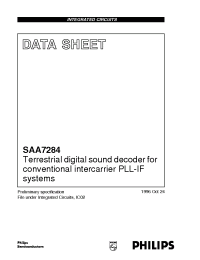 Datasheet SAA7284ZP manufacturer Philips