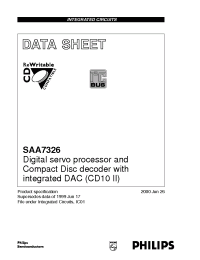 Datasheet SAA7326H/E manufacturer Philips