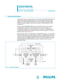 Datasheet SAA7893HL manufacturer Philips