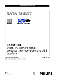 Datasheet SAA8116HL manufacturer Philips