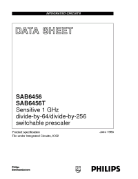 Datasheet SAB6456 manufacturer Philips
