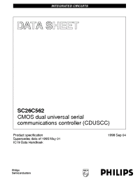 Datasheet SC26C562 manufacturer Philips