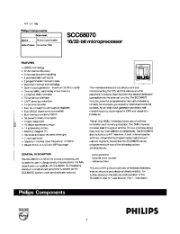 Datasheet SCC68070ADA84 manufacturer Philips