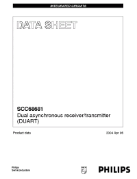 Datasheet SCC68681C1A44 manufacturer Philips