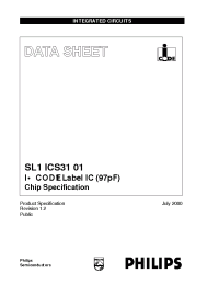 Datasheet SL1ICS3101 manufacturer Philips