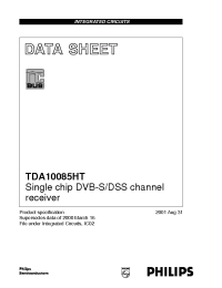 Datasheet TDA10085 manufacturer Philips