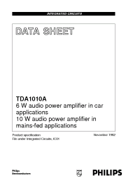 Datasheet TDA1010A manufacturer Philips