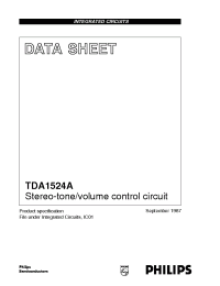 Datasheet TDA1524A/V4 manufacturer Philips