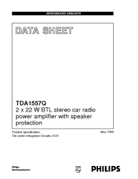 Datasheet TDA1557Q manufacturer Philips