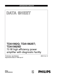 Datasheet TDA1562Q/N1 manufacturer Philips