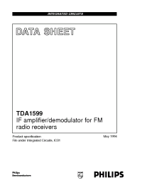 Datasheet TDA1599T manufacturer Philips