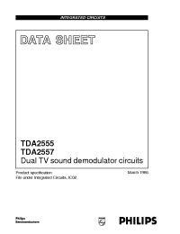 Datasheet TDA2557 manufacturer Philips