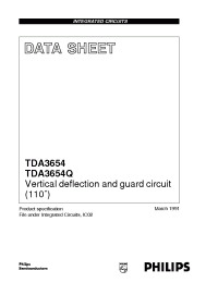 Datasheet TDA3654 manufacturer Philips