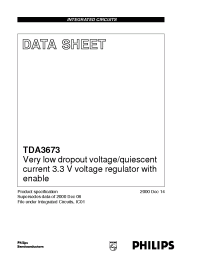 Datasheet TDA3673A manufacturer Philips