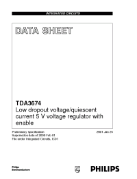 Datasheet TDA3674A manufacturer Philips