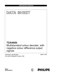 Datasheet TDA4650V4 manufacturer Philips