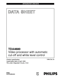 Datasheet TDA4680WP/V6 manufacturer Philips