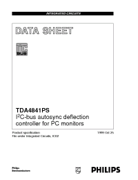 Datasheet TDA4841PS производства Philips
