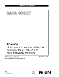 Datasheet TDA4850/V1 manufacturer Philips