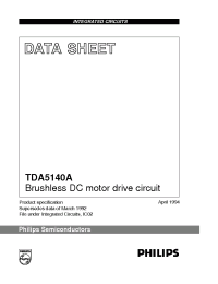 Datasheet TDA5140AU manufacturer Philips