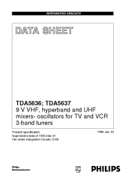 Datasheet TDA5637 manufacturer Philips