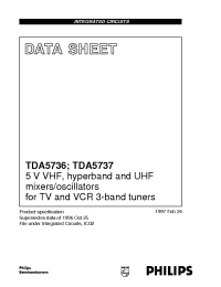 Datasheet TDA5736M/C2 manufacturer Philips