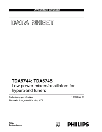 Datasheet TDA5744TS manufacturer Philips