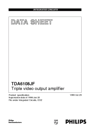 Datasheet TDA6108JF manufacturer Philips