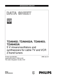 Datasheet TDA6403A manufacturer Philips