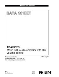 Datasheet TDA7052BT manufacturer Philips