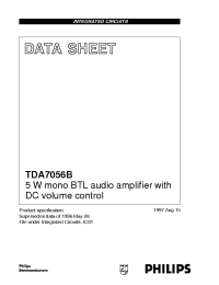 Datasheet TDA7056B manufacturer Philips