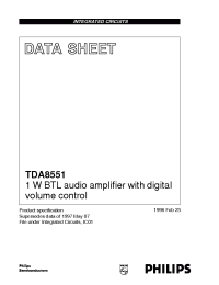 Datasheet TDA8551T manufacturer Philips