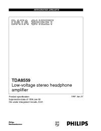 Datasheet TDA8559T/N1 manufacturer Philips