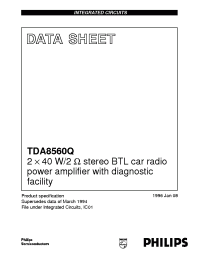 Datasheet TDA8560 manufacturer Philips