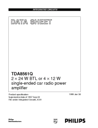 Datasheet TDA8561 manufacturer Philips