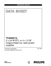 Datasheet TDA8561Q/N1/S1 производства Philips