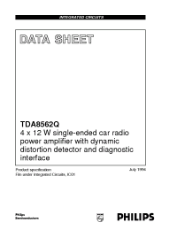 Datasheet TDA8562 manufacturer Philips